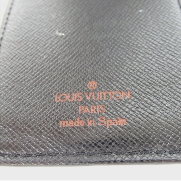 Louis Vuitton black Textured Wallet agenda Epi leather - Picture 8 of 8